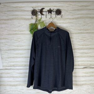 Greg Norman Play Dry Charcoal Gray Quarter Zip Jacket